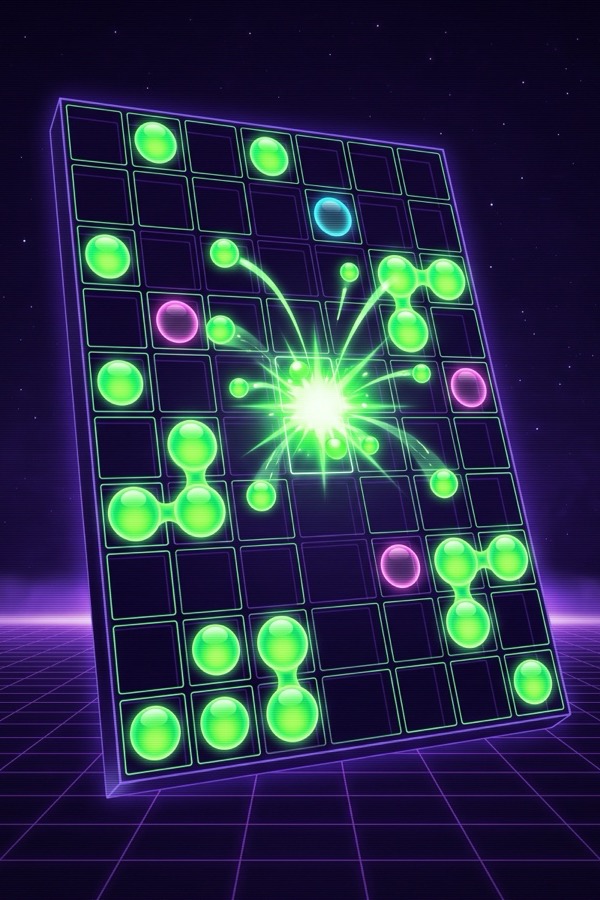 Chain Reaction party game key art